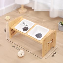 image-Adjustable Cat Bowl Dog Bowl Neck Protector Pet Supplies