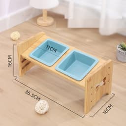 image-Adjustable Cat Bowl Dog Bowl Neck Protector Pet Supplies