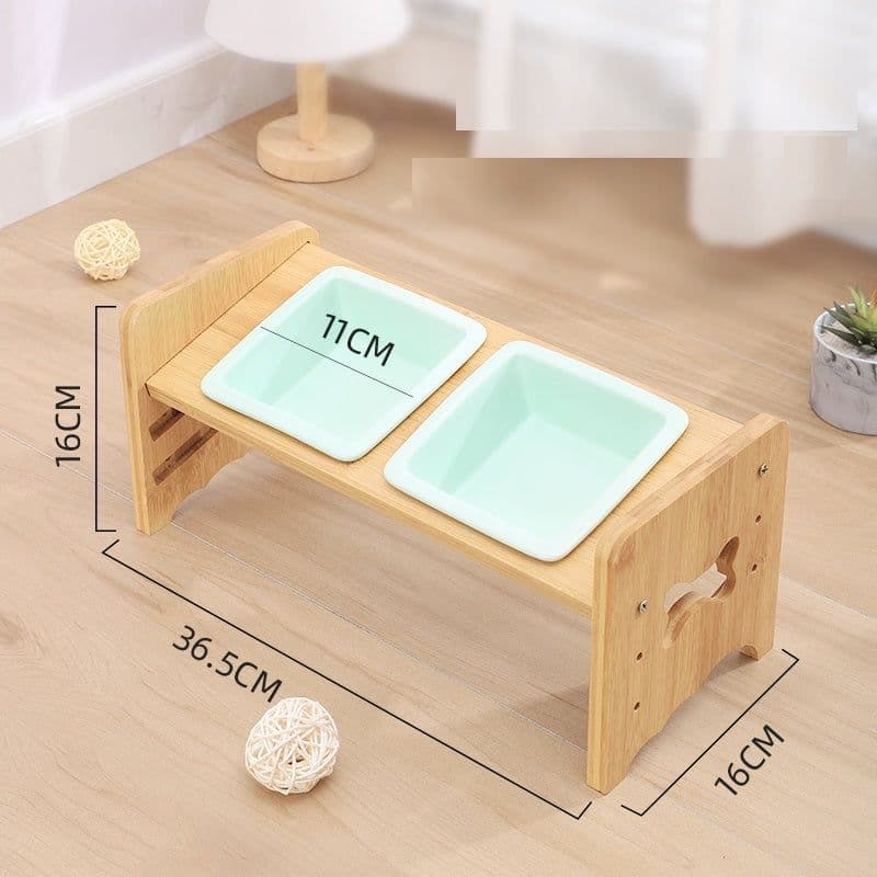 image-Adjustable Cat Bowl Dog Bowl Neck Protector Pet Supplies