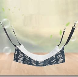 image-Breathable Fleece Hook Pet Hammock Supplies