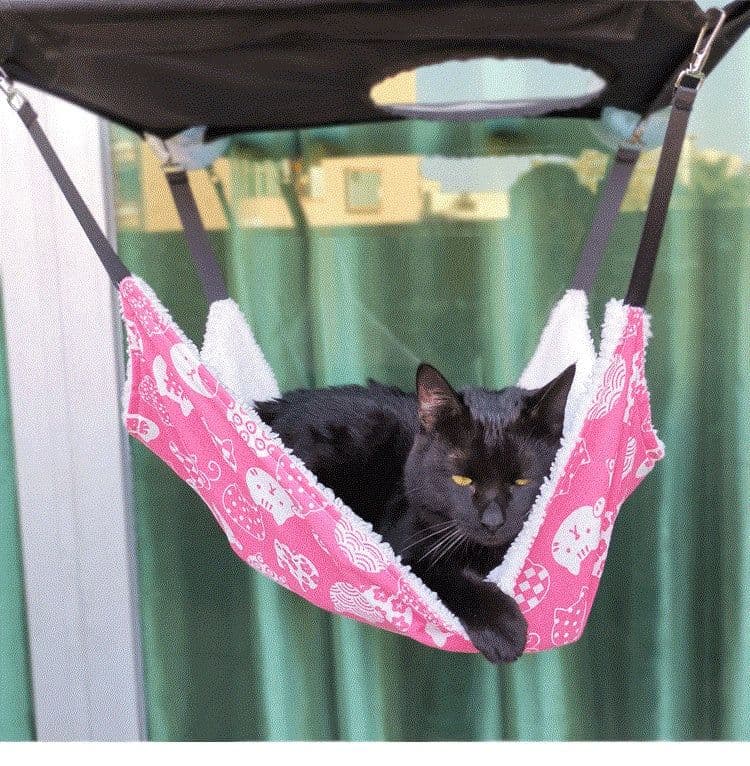 image-Breathable Fleece Hook Pet Hammock Supplies