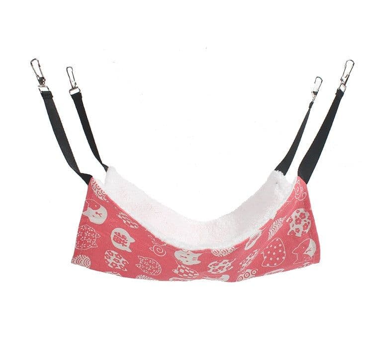 image-Breathable Fleece Hook Pet Hammock Supplies