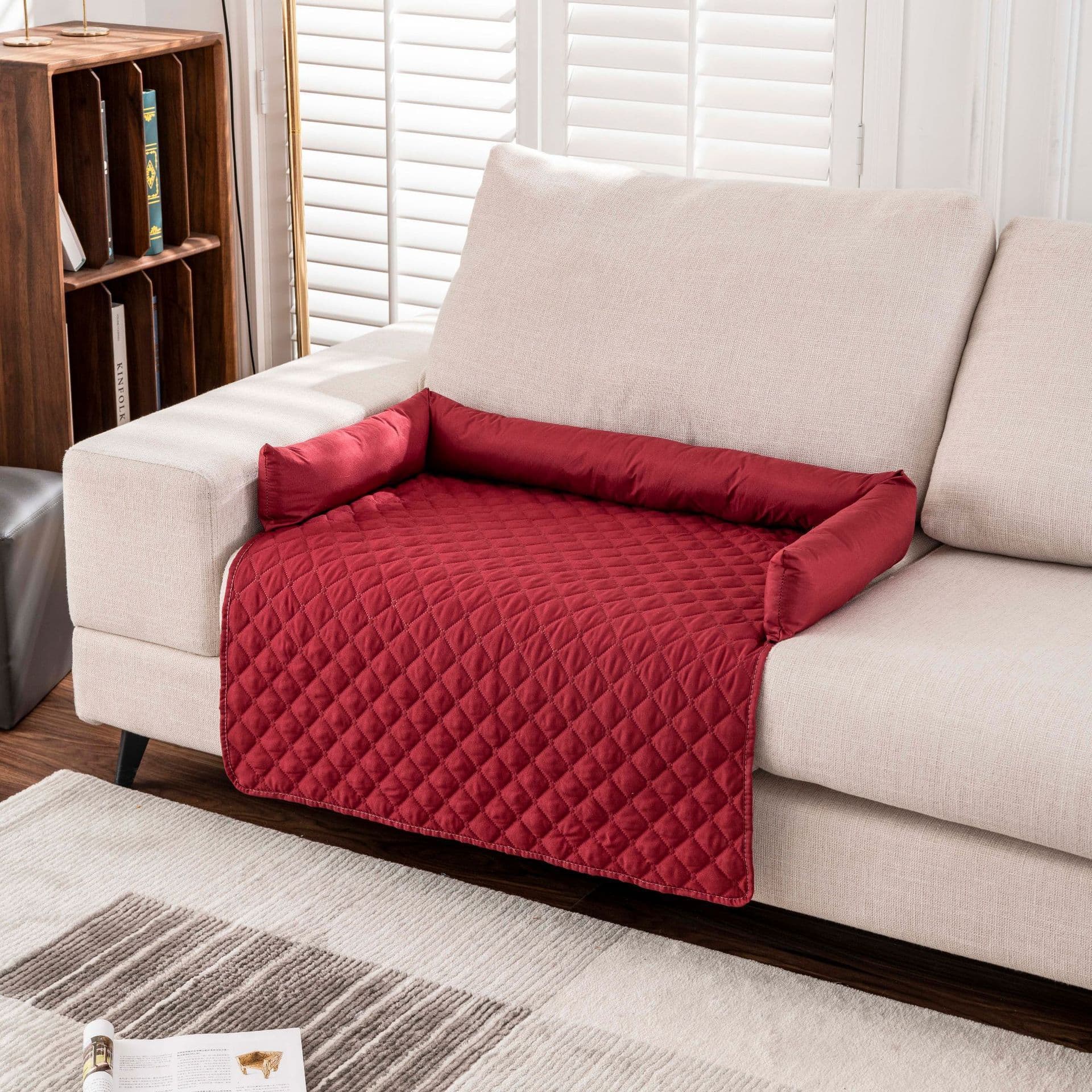 image-Anti-dirty Waterproof Pet Mat Ultrasonic Cotton Dog