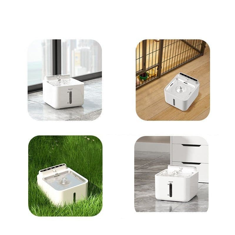 image-Infrared Induction Water Does Not Wipe Electricity Wireless Cat Water Dispenser