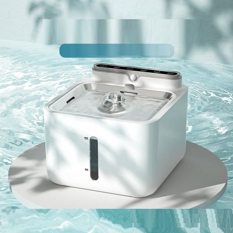image-Infrared Induction Water Does Not Wipe Electricity Wireless Cat Water Dispenser