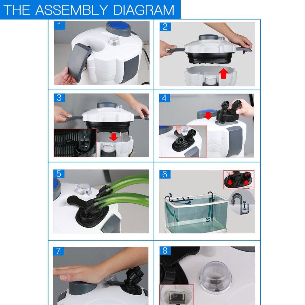 image-External Filter Aquarium UV Lamp Water Purification And Algae Removal