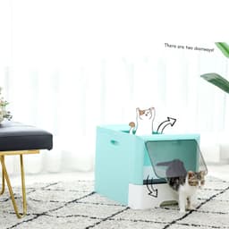 image-Large Drawer Type Fully Enclosed Cat Litter Basin