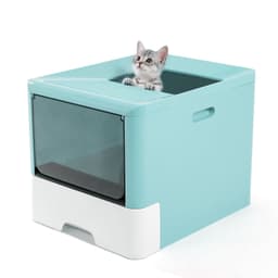 image-Large Drawer Type Fully Enclosed Cat Litter Basin