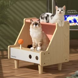 image-All Season All-in-one Semi Enclosed Large Space Cat Scratch Nest