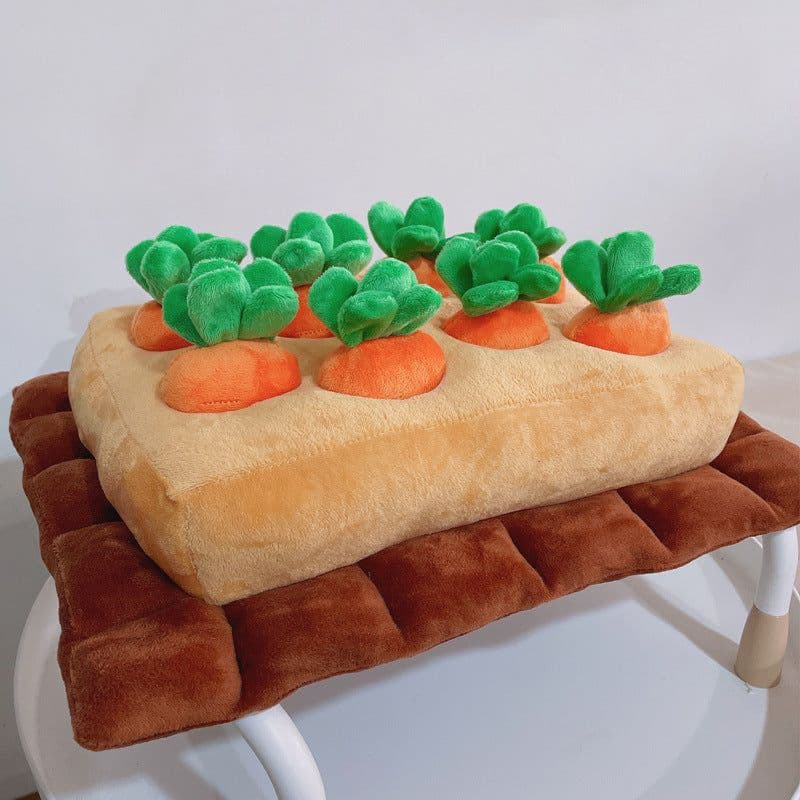 image-Parent-child Puzzle Pet Bites Plush Doll Radish Doll