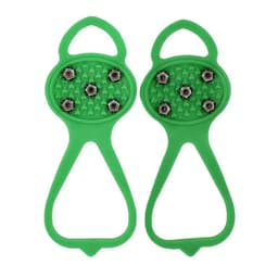 image-Unisex Men 5 Teeth Ice Gripper For Shoes Crampons Ice Gripper Spike Grips Cleats For Snow Studs Non-Slip Climbing Hiking Covers