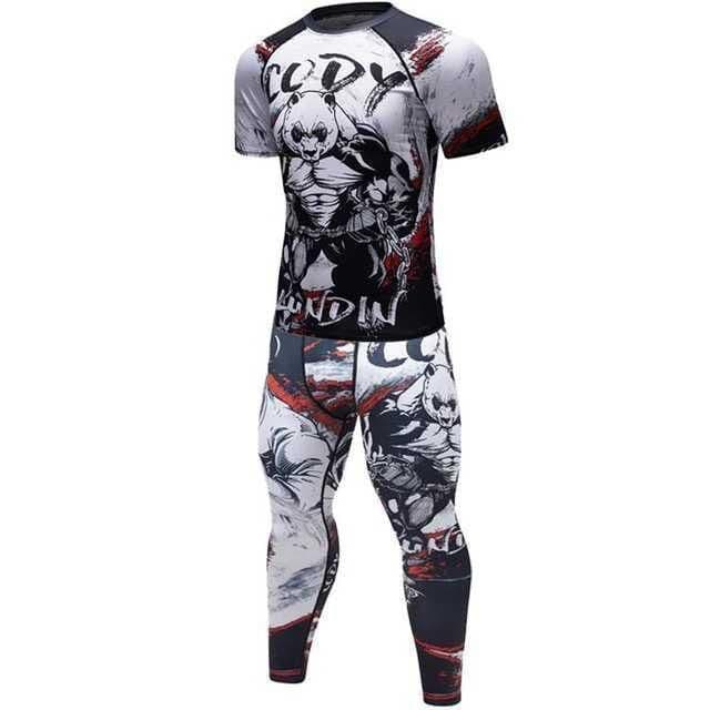 image-Male Sport Suit Men Running Clothes Sport Wear Yoga Set