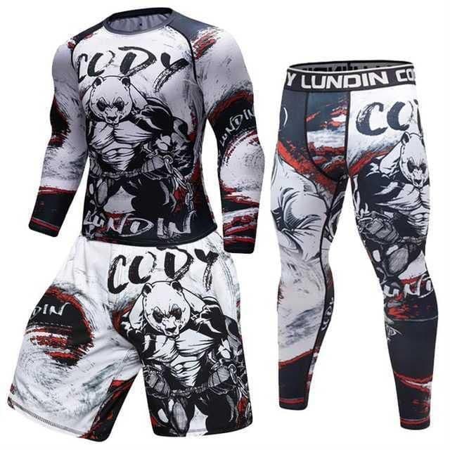 image-Male Sport Suit Men Running Clothes Sport Wear Yoga Set