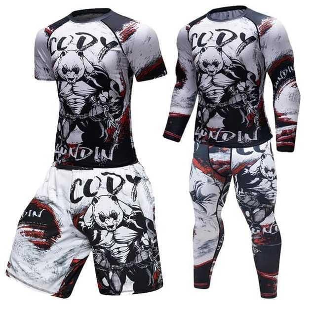 image-Male Sport Suit Men Running Clothes Sport Wear Yoga Set