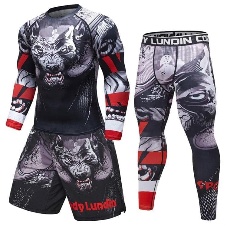 image-Male Sport Suit Men Running Clothes Sport Wear Yoga Set
