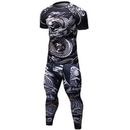 image-Male Sport Suit Men Running Clothes Sport Wear Yoga Set
