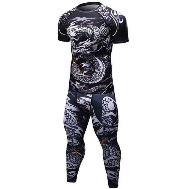 image-Male Sport Suit Men Running Clothes Sport Wear Yoga Set