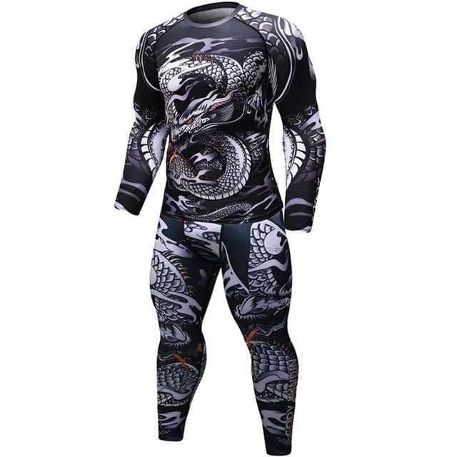 image-Male Sport Suit Men Running Clothes Sport Wear Yoga Set
