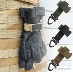 image-Multi-Purpose Glove Hanging Buckle Military Fan Outdoor Tactical Gloves Climbing Rope Storage Buckle