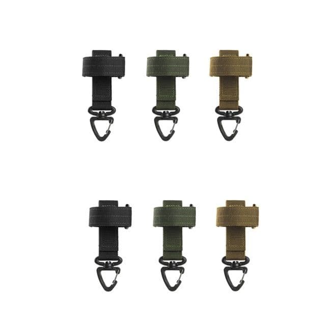 image-Multi-Purpose Glove Hanging Buckle Military Fan Outdoor Tactical Gloves Climbing Rope Storage Buckle