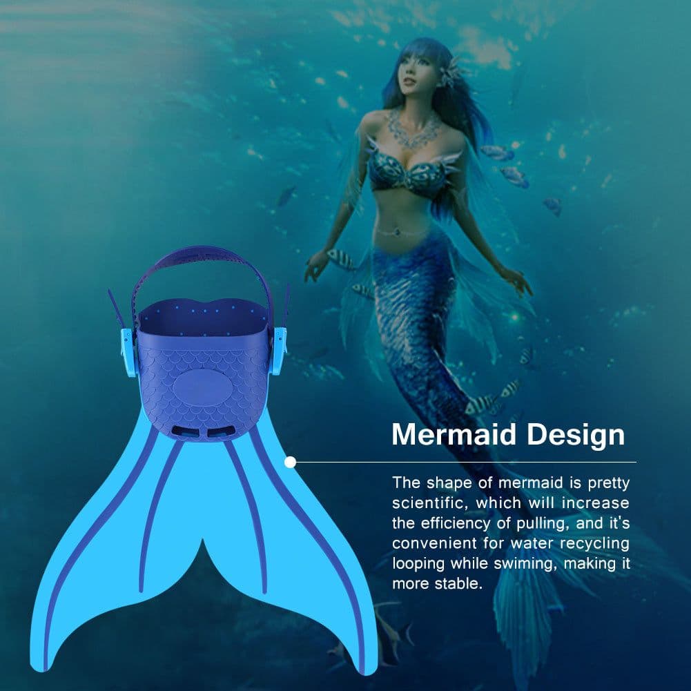 image-Unisex Adjustable Swim Fin Foot Flipper Swimming Training Accessory Swimming Foot Flipper Diving Feet Tail