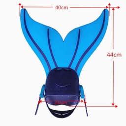 image-Unisex Adjustable Swim Fin Foot Flipper Swimming Training Accessory Swimming Foot Flipper Diving Feet Tail