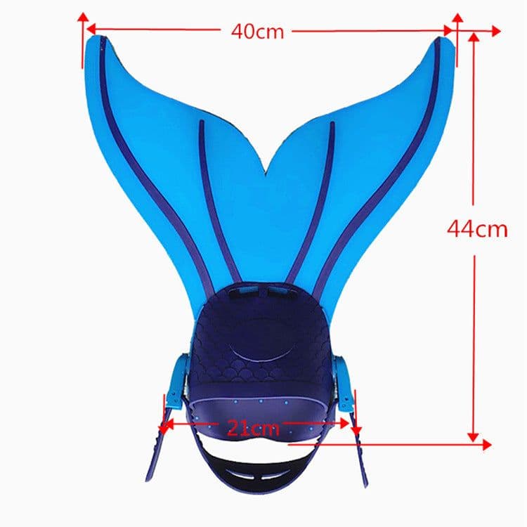 image-Unisex Adjustable Swim Fin Foot Flipper Swimming Training Accessory Swimming Foot Flipper Diving Feet Tail