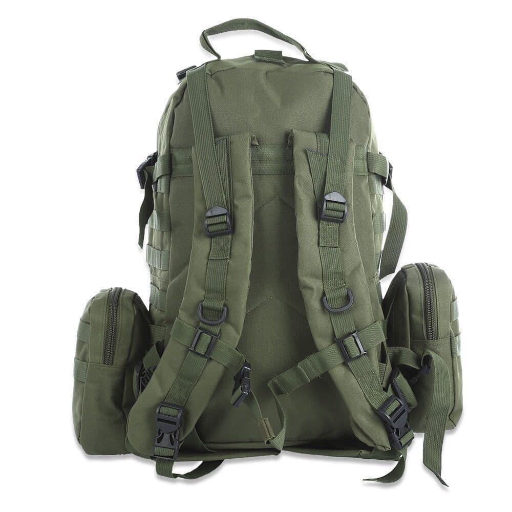 image-50L Outdoor Backpack Molle Military Tactical Backpack Rucksack Sports Bag Waterproof Camping Hiking Backpack Travel