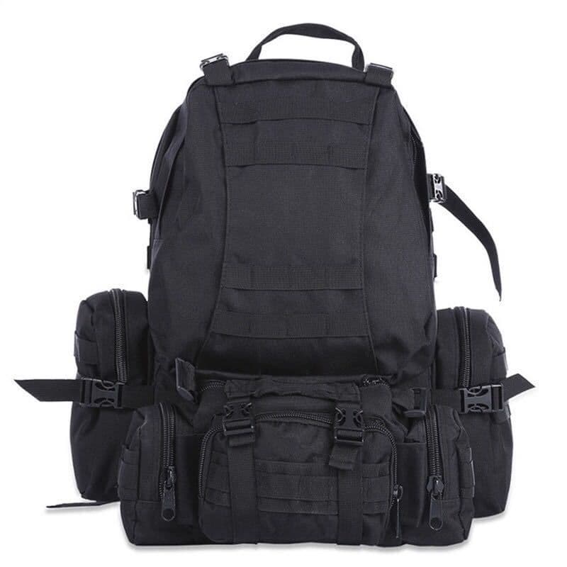 image-50L Outdoor Backpack Molle Military Tactical Backpack Rucksack Sports Bag Waterproof Camping Hiking Backpack Travel