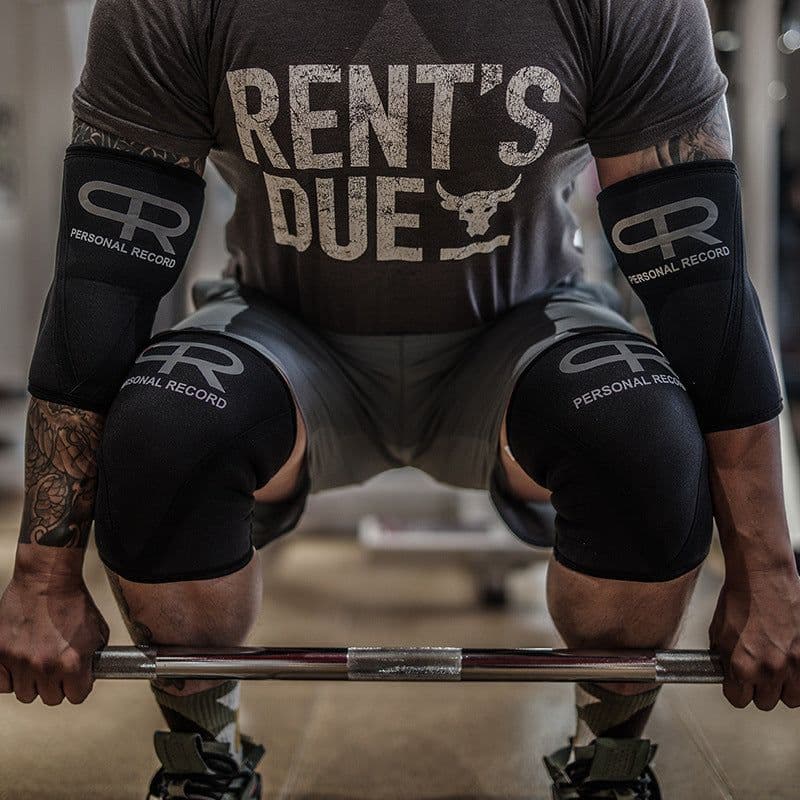 image-Pr Wheel Brother Fitness Knee Pads Squat Professional Support Hercules Weightlifting Powerlifting Equipment Fitness Training Knee Set