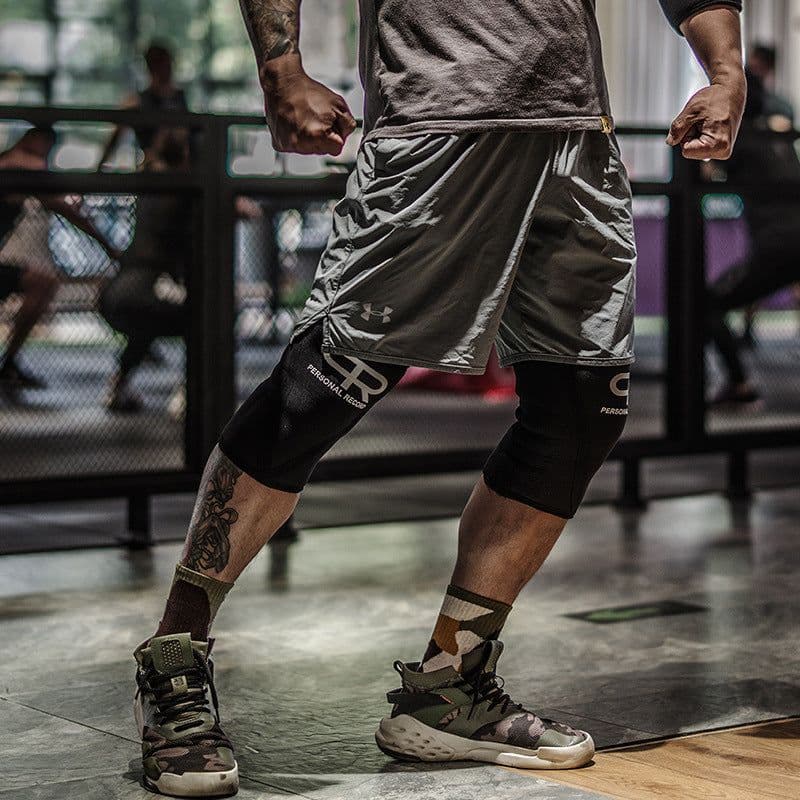 image-Pr Wheel Brother Fitness Knee Pads Squat Professional Support Hercules Weightlifting Powerlifting Equipment Fitness Training Knee Set