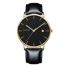image-Europe And The United States New Simple Black Business Calendar Men Watch