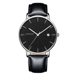 image-Europe And The United States New Simple Black Business Calendar Men Watch