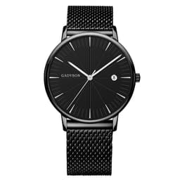 image-Europe And The United States New Simple Black Business Calendar Men Watch