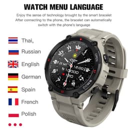 image-Smart watch bluetooth call full round screen outdoor rugged sports