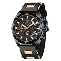 image-Fashion Mens Watches Top Brand Luxury Silicone Sport Watch Men Quartz Date Clock Waterproof Wristwatch Chronograph