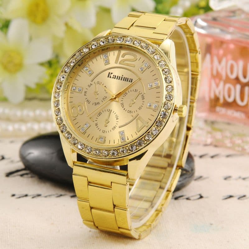 image-Relogio Feminino New Brand Kanima Crystal Casual Quartz Watch