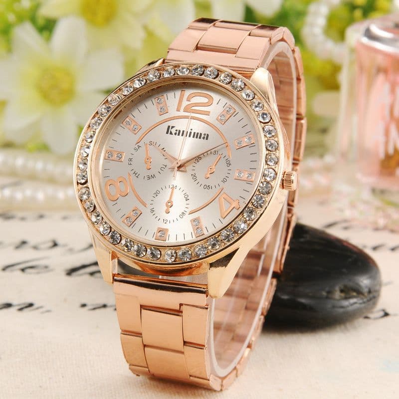 image-Relogio Feminino New Brand Kanima Crystal Casual Quartz Watch