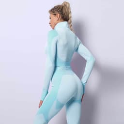 image-Three-piece Stretch Fitness Pants Sports Yoga Suit