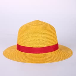 image-Anime Luffy Anime Cosplay Straw Boater Beach Hat C Ap Halloween Sun Hat