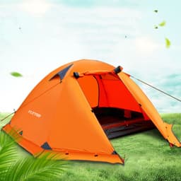 image-Camping Camping Tent Double Double Aluminum Pole Anti-storm Travel Camping