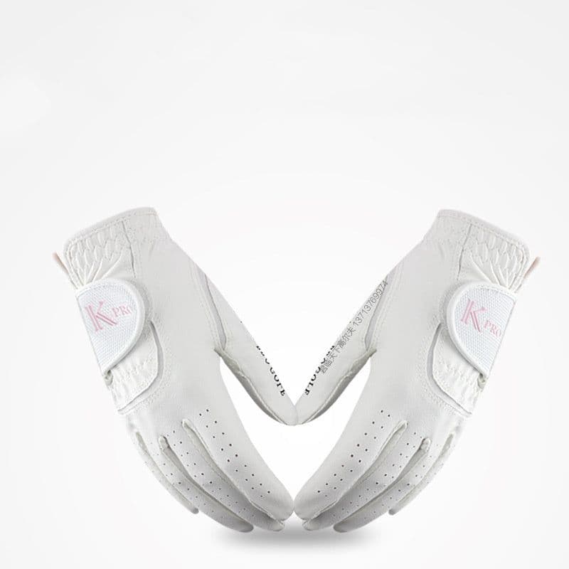 image-1Pair Women's Golf Gloves Microfiber Soft Fit Sport Grip Durable Gloves Anti-skid Breathable Sports Gloves