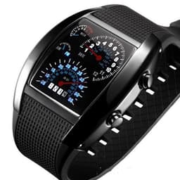 image-Fashion Men's Watch Unique LED Digital Watch Men Watch Electronic