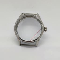 image-Silver Stainless Steel Shell Is Suitable For Eta6497 6498 Movement Sand Shell Light Shell