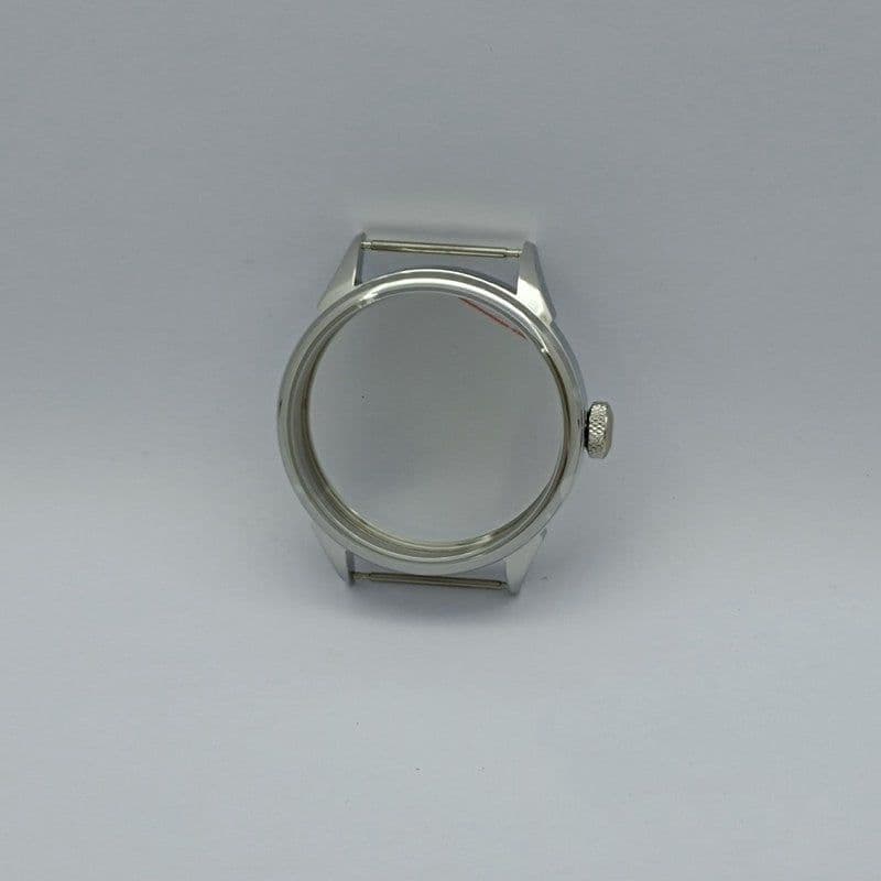 image-Silver Stainless Steel Shell Is Suitable For Eta6497 6498 Movement Sand Shell Light Shell