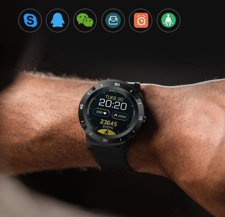 image-S8 Full Touch Smart Watch Sports Heart Rate Blood Pressure Waterproof Watch
