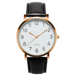 image-Simple Atmosphere Men's Belt Watch, Large Dial 12 Digital Classic Watch