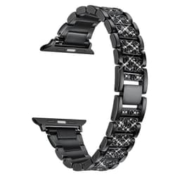 image-Diamond Bracelet Stainless Steel Metal Watchband