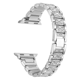 image-Diamond Bracelet Stainless Steel Metal Watchband