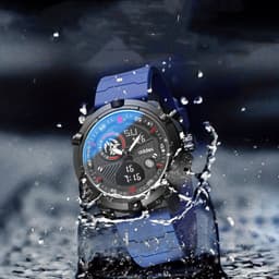 image-Fashion Men Sports Water Luminous Metal Watch